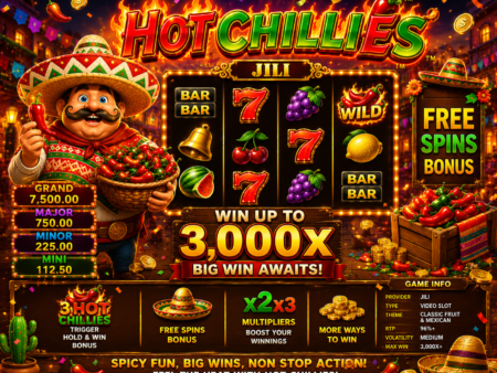 Hot Chillies Review Myanmar 2026 – JILI ရဲ့ Classic Fruit Slot Game အပြည့်အစုံ