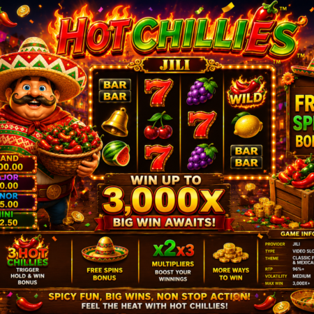 Hot Chillies Review Myanmar 2026 – JILI ရဲ့ Classic Fruit Slot Game အပြည့်အစုံ