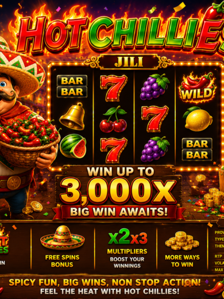 Hot Chillies Review Myanmar 2026 – JILI ရဲ့ Classic Fruit Slot Game အပြည့်အစုံ